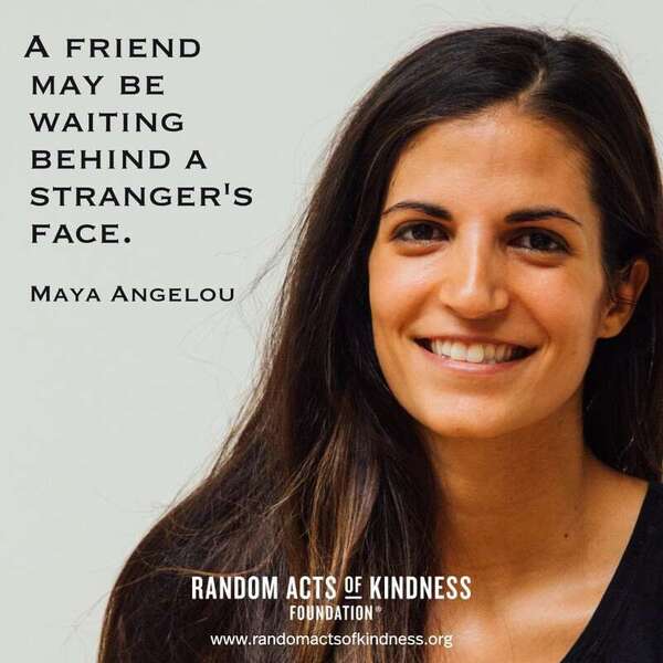 What a simple concept. Engage with a stranger when you're able.