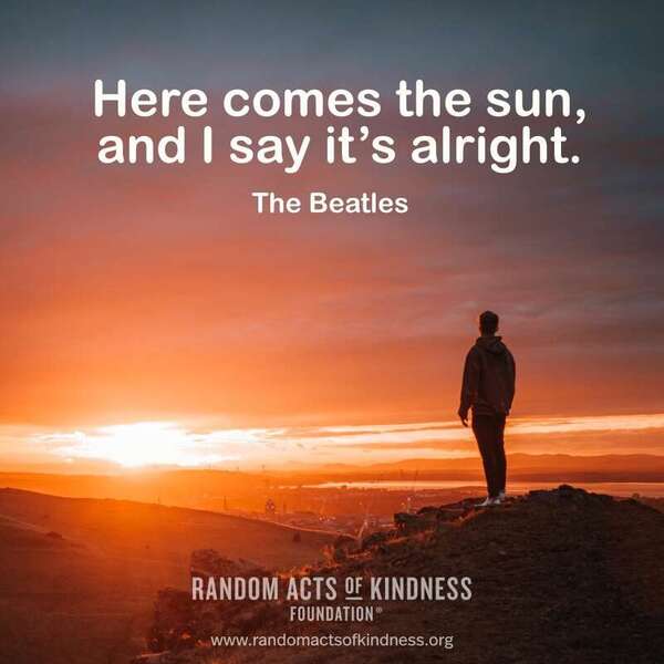 Get out in the sun today and soak up some rays!