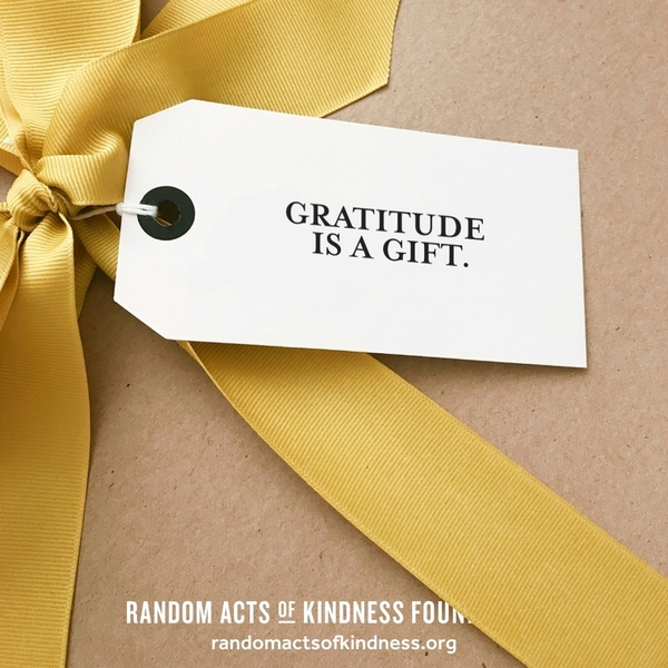 Gratitude is a gift. —Brooke
